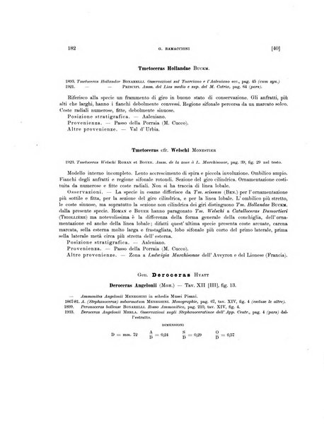 Palaeontographia Italica raccolta di monografie paleontologiche fondata da Mario Canavari nell'anno 1895