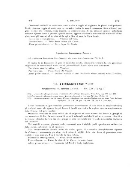 Palaeontographia Italica raccolta di monografie paleontologiche fondata da Mario Canavari nell'anno 1895