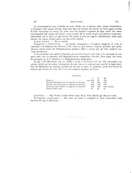 Palaeontographia Italica raccolta di monografie paleontologiche fondata da Mario Canavari nell'anno 1895