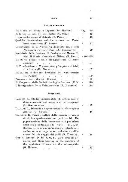 Natura rivista mensile di scienze naturali