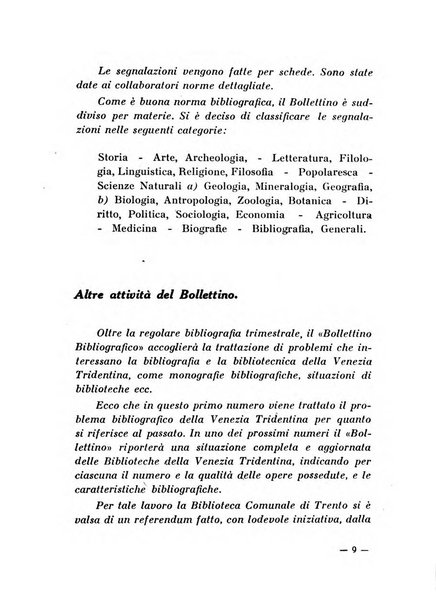 Bollettino bibliografico trimestrale della Venezia Tridentina