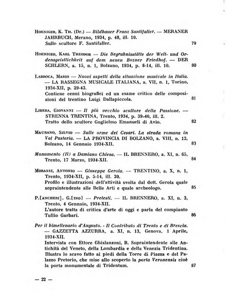 Bollettino bibliografico trimestrale della Venezia Tridentina