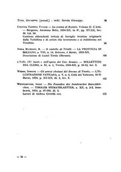 Bollettino bibliografico trimestrale della Venezia Tridentina