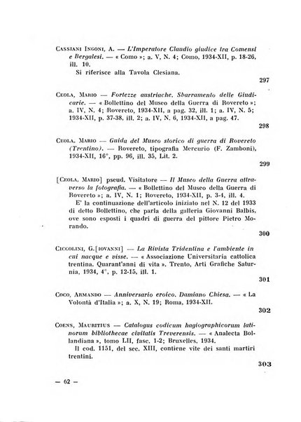 Bollettino bibliografico trimestrale della Venezia Tridentina