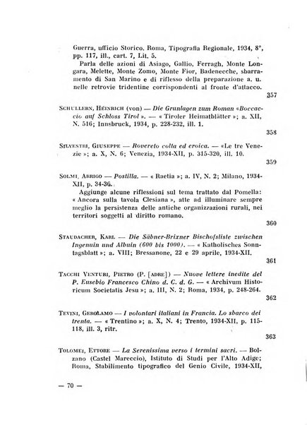 Bollettino bibliografico trimestrale della Venezia Tridentina