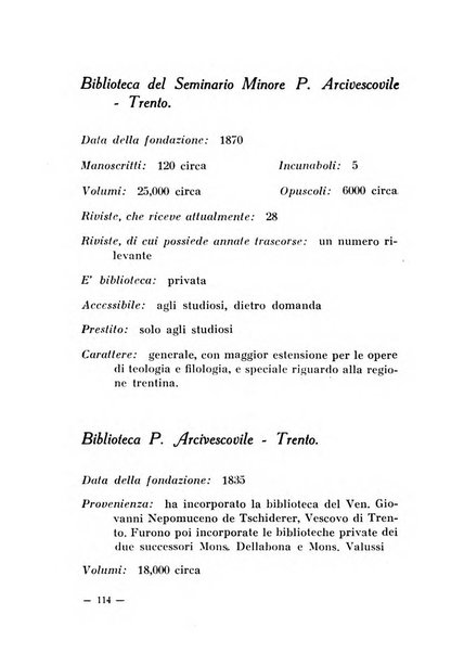 Bollettino bibliografico trimestrale della Venezia Tridentina