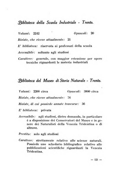 Bollettino bibliografico trimestrale della Venezia Tridentina