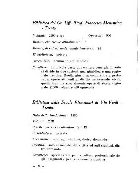 Bollettino bibliografico trimestrale della Venezia Tridentina