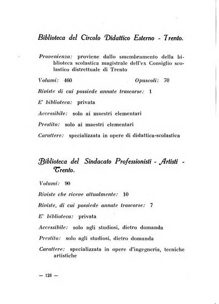 Bollettino bibliografico trimestrale della Venezia Tridentina