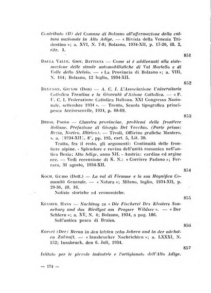 Bollettino bibliografico trimestrale della Venezia Tridentina