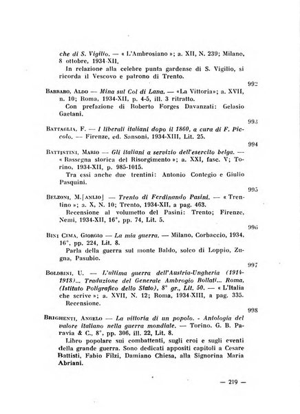 Bollettino bibliografico trimestrale della Venezia Tridentina