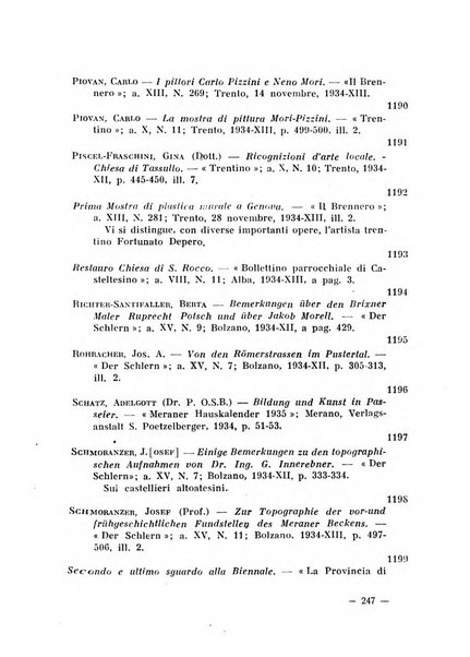 Bollettino bibliografico trimestrale della Venezia Tridentina