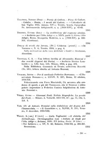 Bollettino bibliografico trimestrale della Venezia Tridentina