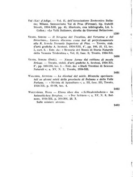 Bollettino bibliografico trimestrale della Venezia Tridentina