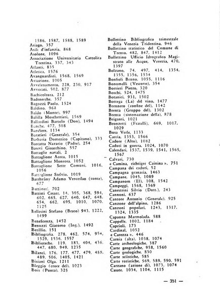 Bollettino bibliografico trimestrale della Venezia Tridentina