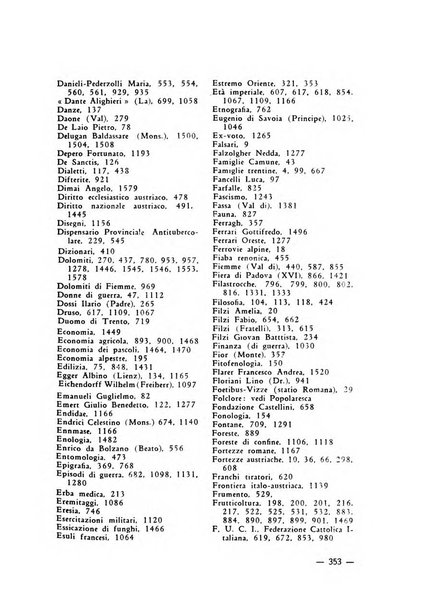 Bollettino bibliografico trimestrale della Venezia Tridentina