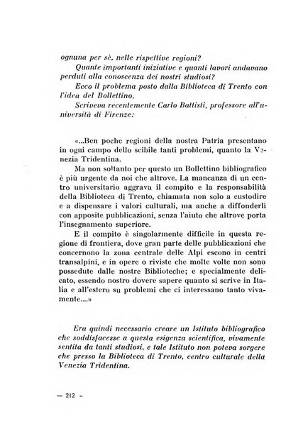 Bollettino bibliografico trimestrale della Venezia Tridentina