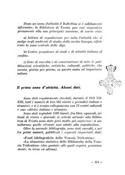 Bollettino bibliografico trimestrale della Venezia Tridentina