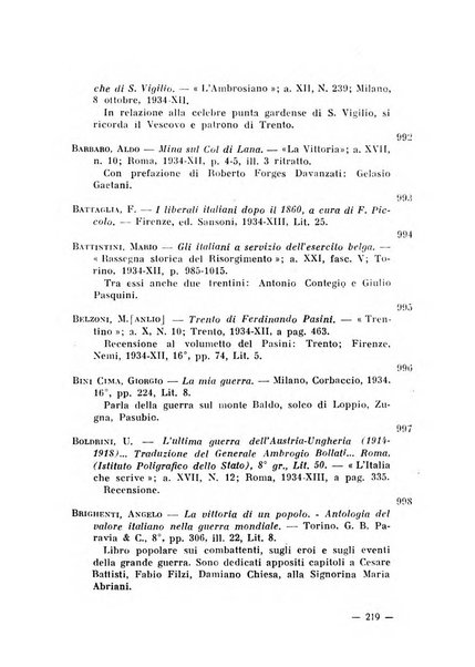 Bollettino bibliografico trimestrale della Venezia Tridentina