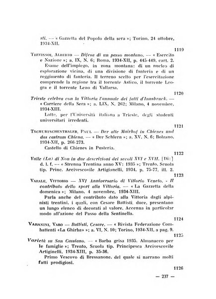 Bollettino bibliografico trimestrale della Venezia Tridentina