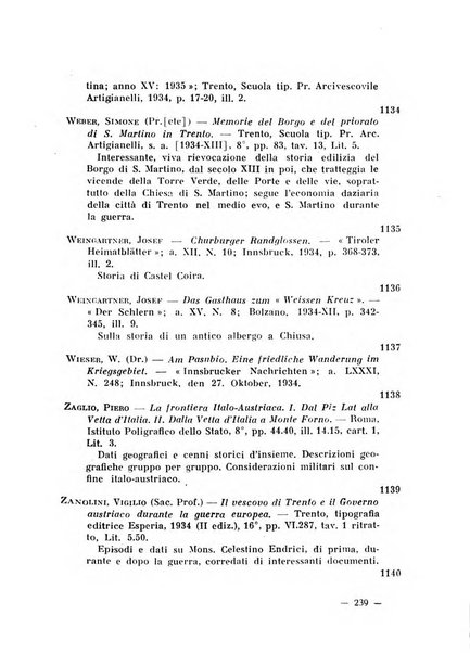 Bollettino bibliografico trimestrale della Venezia Tridentina