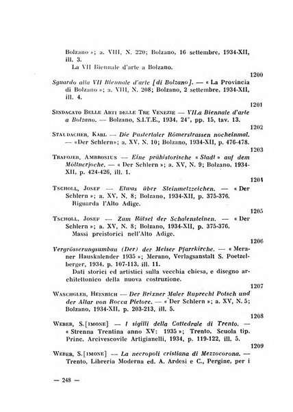 Bollettino bibliografico trimestrale della Venezia Tridentina