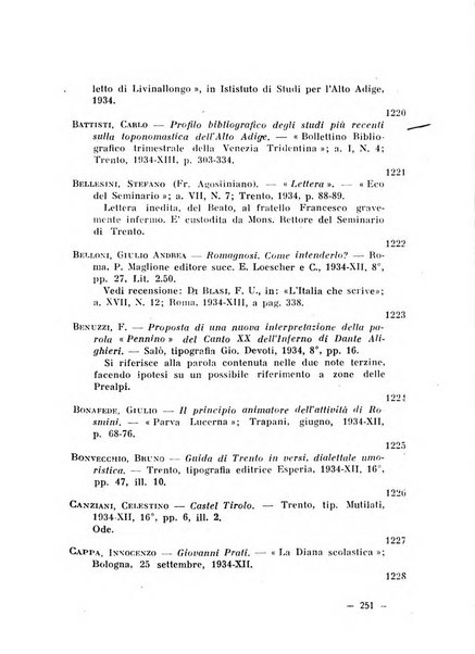 Bollettino bibliografico trimestrale della Venezia Tridentina