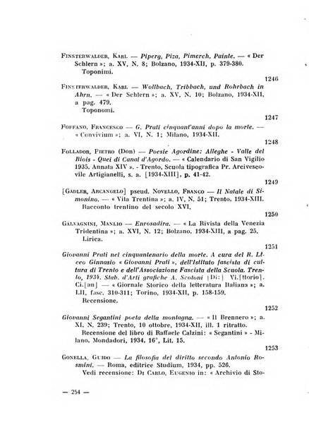 Bollettino bibliografico trimestrale della Venezia Tridentina