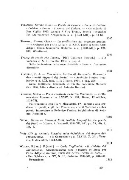 Bollettino bibliografico trimestrale della Venezia Tridentina