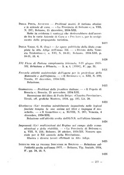 Bollettino bibliografico trimestrale della Venezia Tridentina