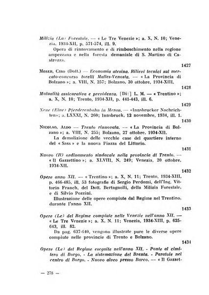 Bollettino bibliografico trimestrale della Venezia Tridentina