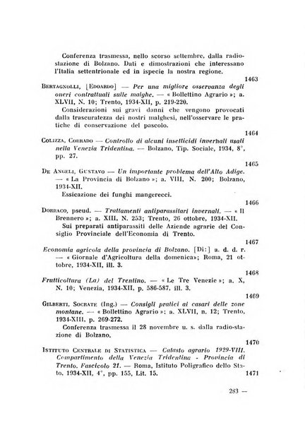 Bollettino bibliografico trimestrale della Venezia Tridentina