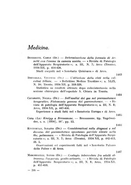 Bollettino bibliografico trimestrale della Venezia Tridentina