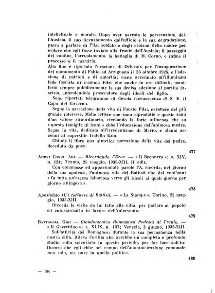 Bollettino bibliografico trimestrale della Venezia Tridentina