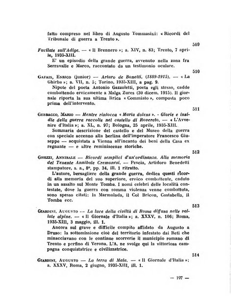 Bollettino bibliografico trimestrale della Venezia Tridentina