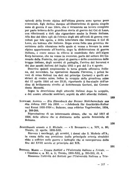 Bollettino bibliografico trimestrale della Venezia Tridentina