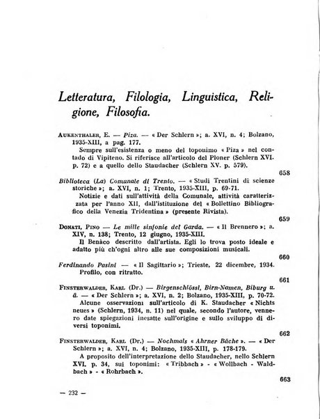 Bollettino bibliografico trimestrale della Venezia Tridentina