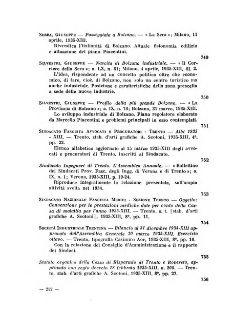 Bollettino bibliografico trimestrale della Venezia Tridentina