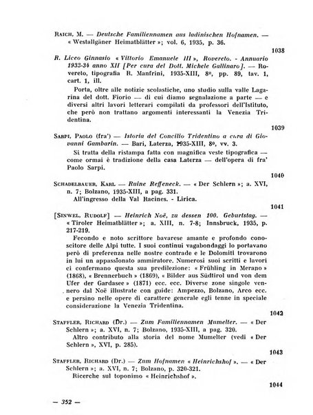 Bollettino bibliografico trimestrale della Venezia Tridentina