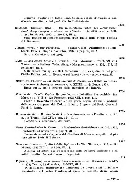 Bollettino bibliografico trimestrale della Venezia Tridentina