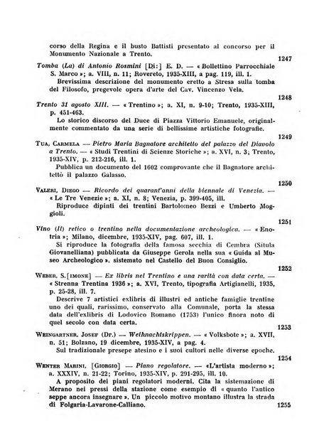 Bollettino bibliografico trimestrale della Venezia Tridentina