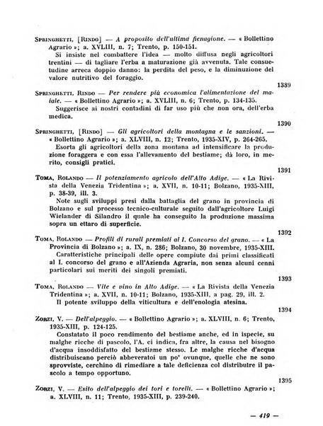 Bollettino bibliografico trimestrale della Venezia Tridentina