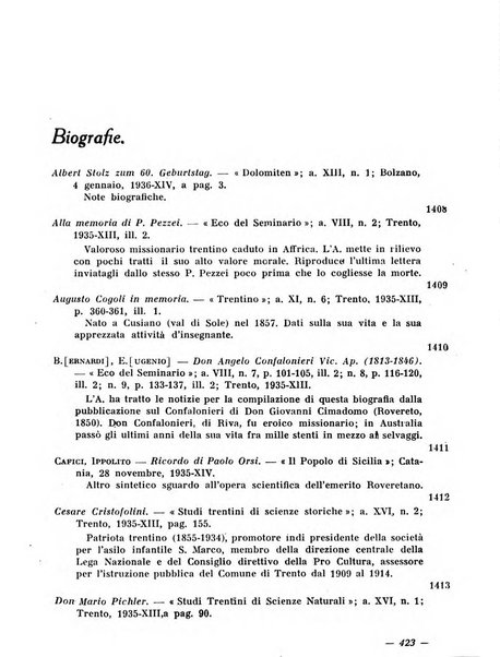 Bollettino bibliografico trimestrale della Venezia Tridentina