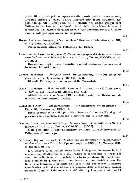 Bollettino bibliografico trimestrale della Venezia Tridentina