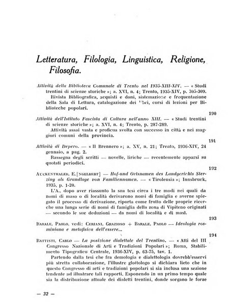 Bollettino bibliografico trimestrale della Venezia Tridentina