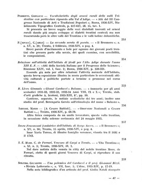 Bollettino bibliografico trimestrale della Venezia Tridentina