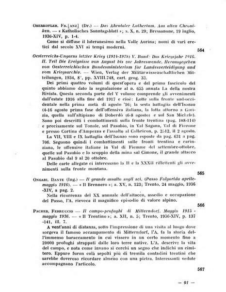 Bollettino bibliografico trimestrale della Venezia Tridentina