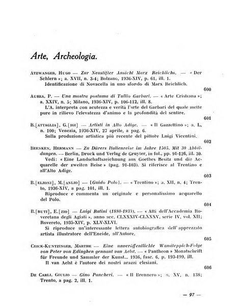 Bollettino bibliografico trimestrale della Venezia Tridentina