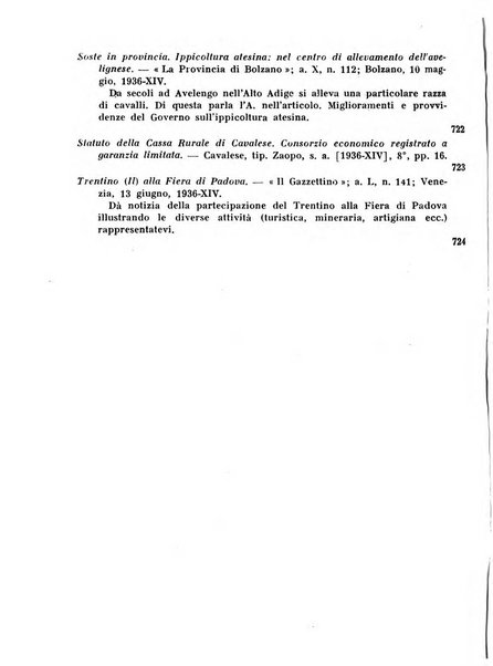 Bollettino bibliografico trimestrale della Venezia Tridentina