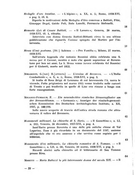 Bollettino bibliografico trimestrale della Venezia Tridentina